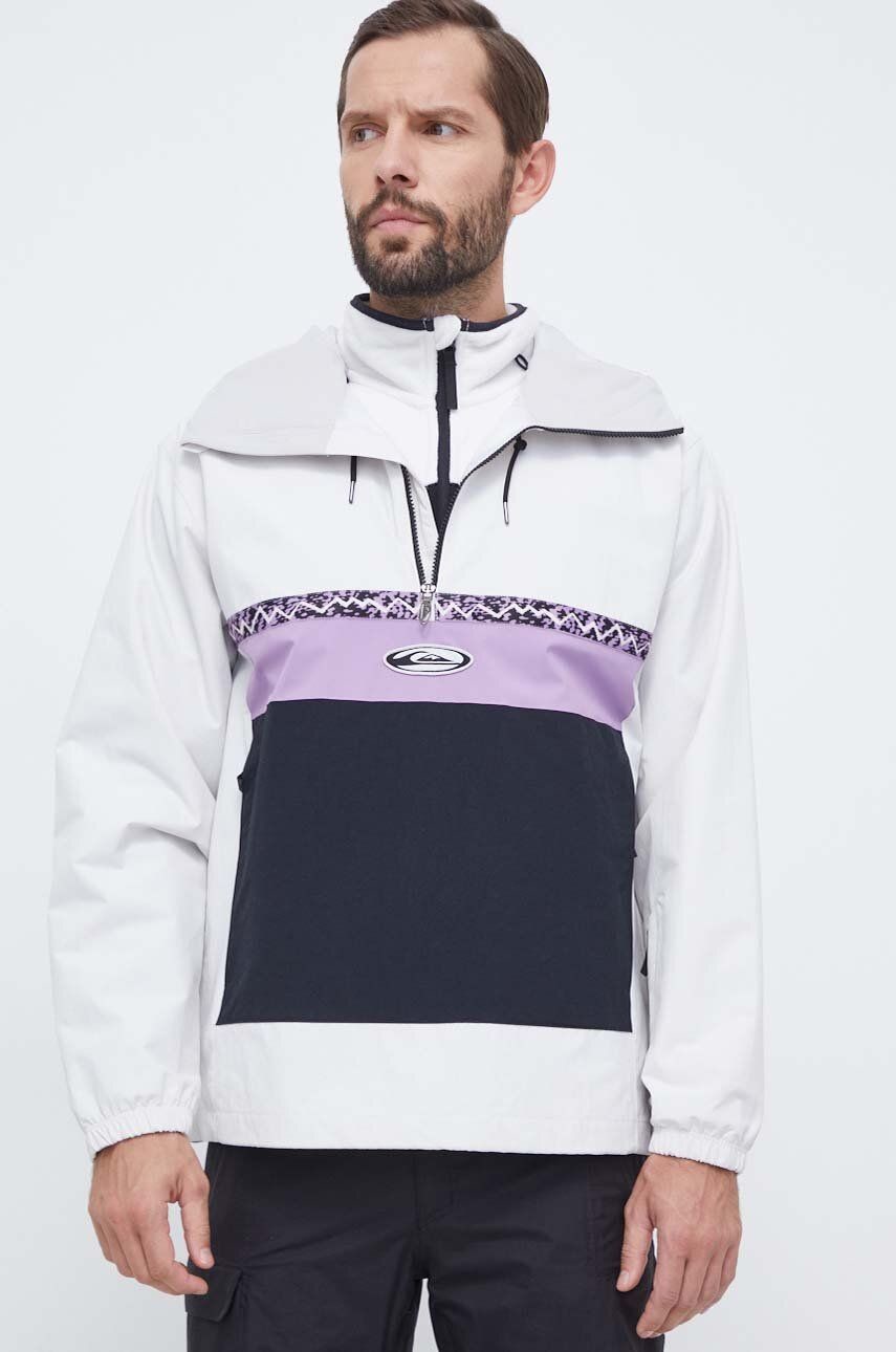 Bunda Quiksilver Steeze biela farba