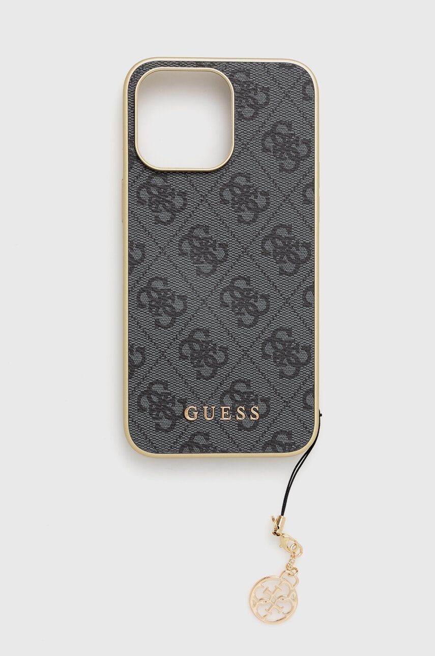 Puzdro na mobil Guess iPhone 15 Pro Max 6.7 šedá farba