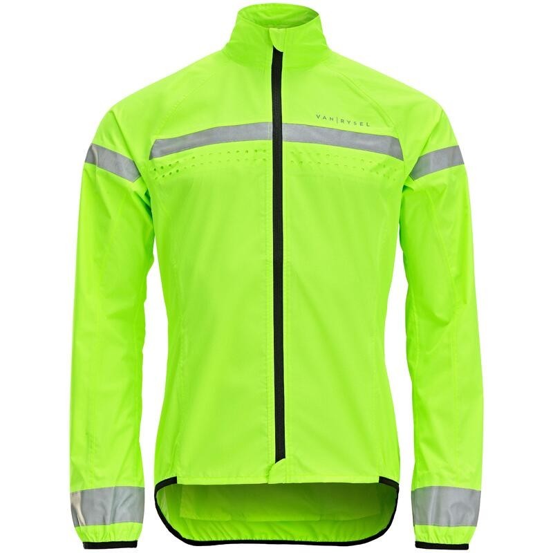 Pánska cyklistická bunda do dažďa RC120 s dlhým rukávom norma EN11353