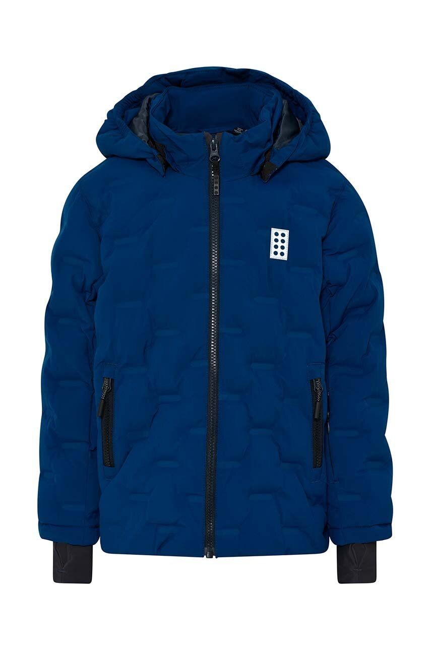 Detská lyžiarska bunda Lego 22879 JACKET tmavomodrá farba