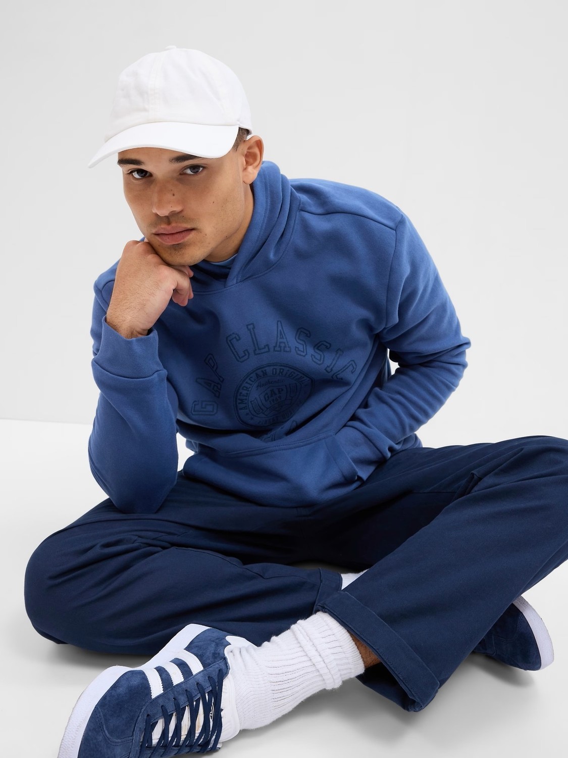 Vintage soft sweatshirt with GAP logo - Men's