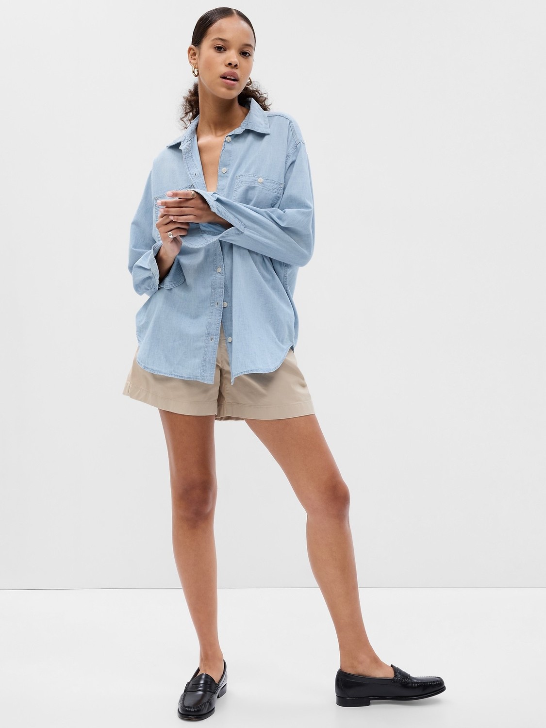 GAP Oversize Denim Shirt - Women's