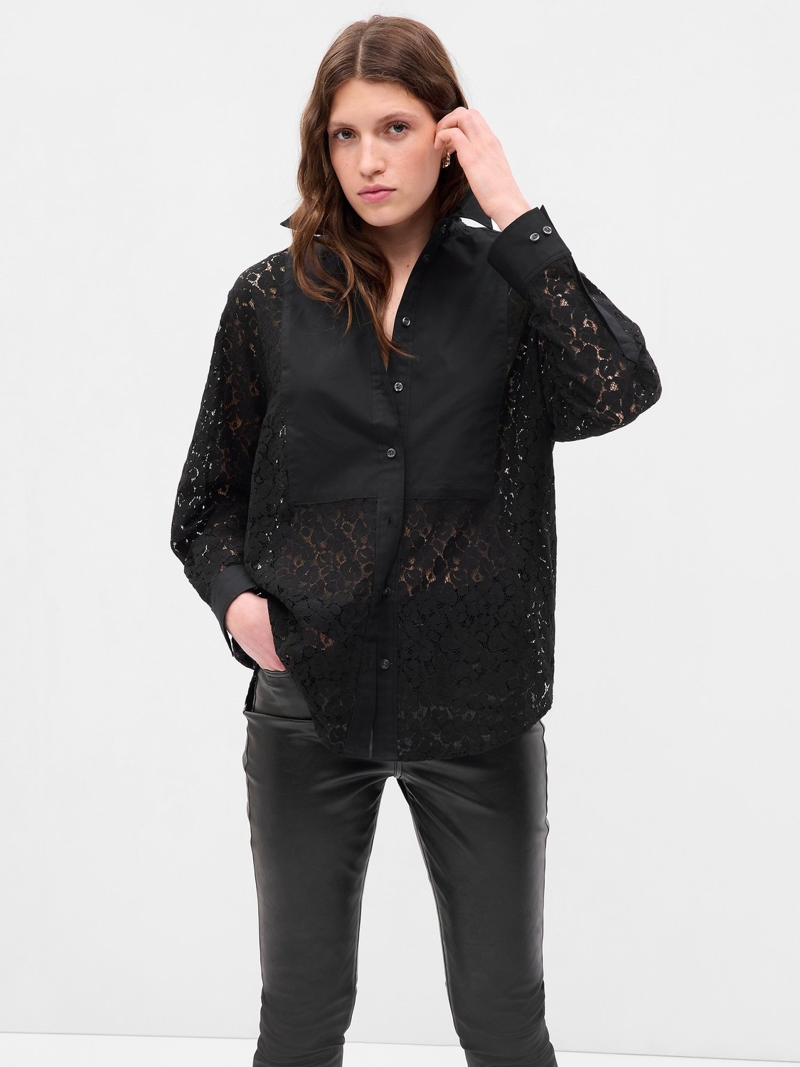 GAP Oversize Lace Shirt - Women's