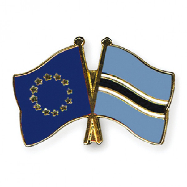 Odznak (špendlíky) 22mm vlajka EÚ + Botswana