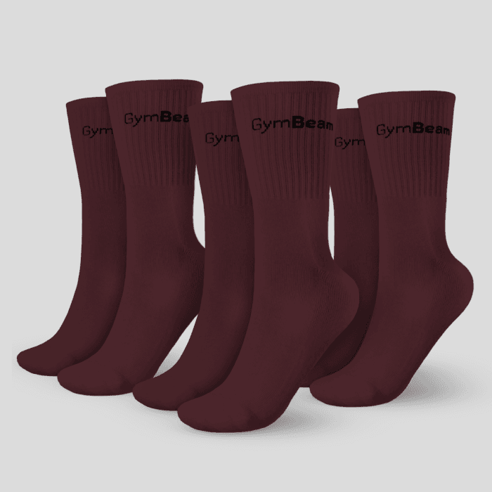 GymBeam Ponožky 3/4 Socks 3Pack Eggplant  XL/XXLXL/XXL