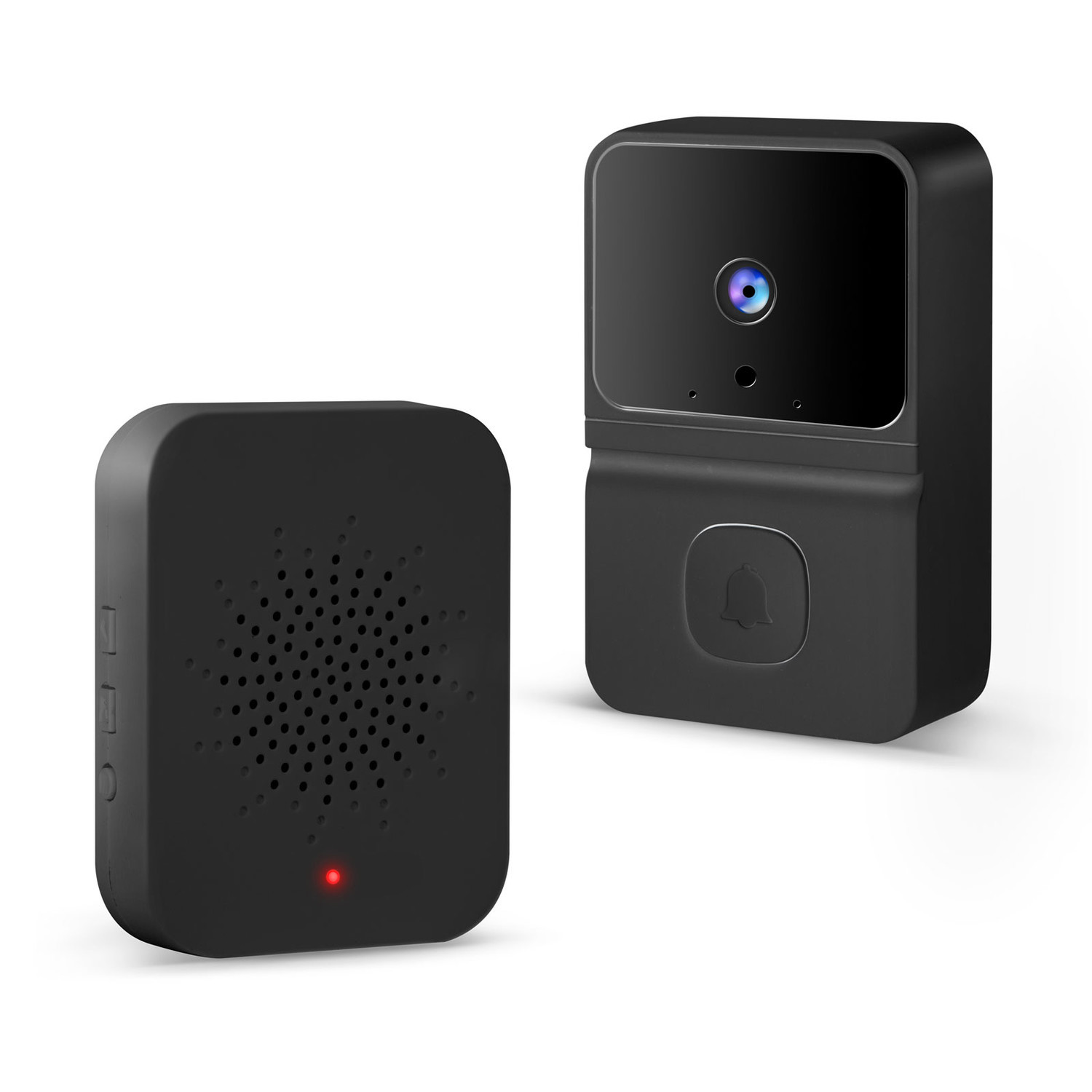 Sada smart videovrátnika - Wi-Fi,s akumulátorom - HD - čierna