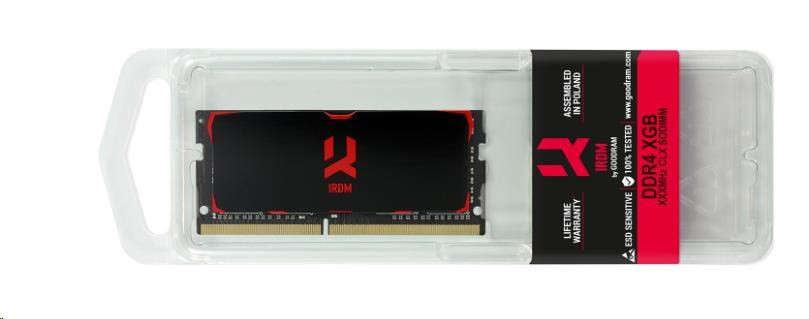 GOODRAM SODIMM DDR4 4GB 2400MHz CL15 SR IRDM, black