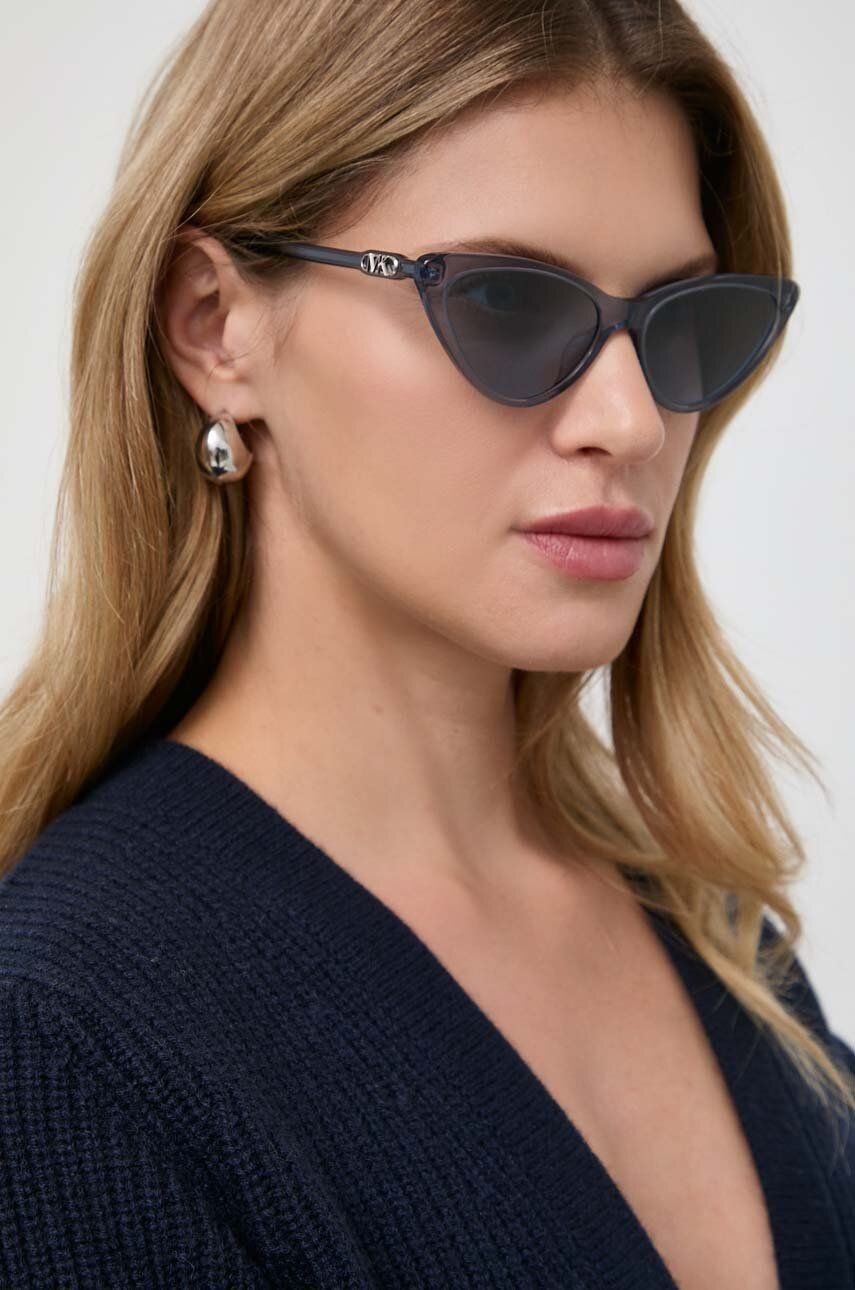 Slnečné okuliare Michael Kors dámske, tmavomodrá farba