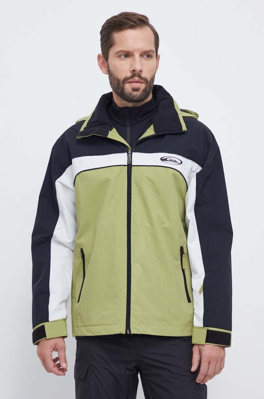 Bunda Quiksilver Live Wire zelená farba