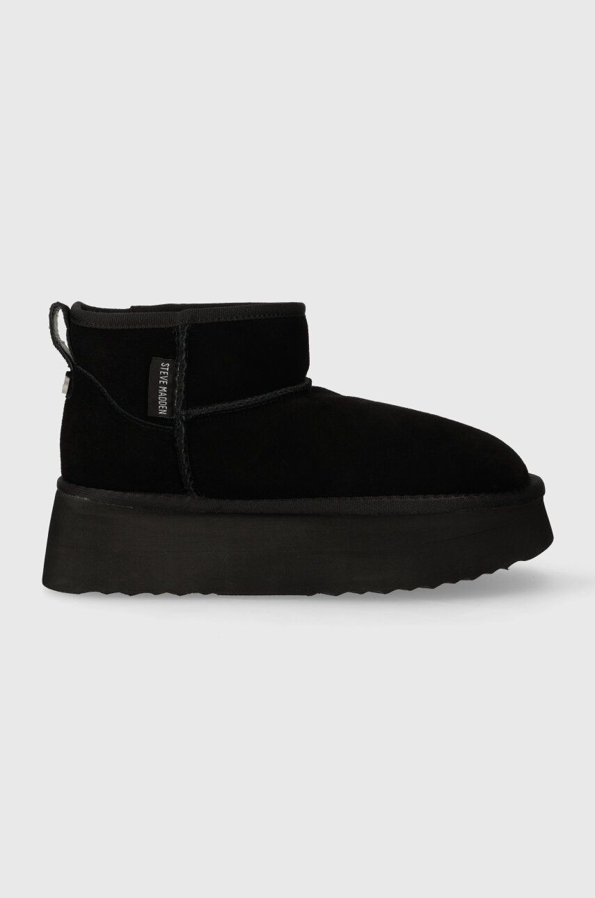 Semišové snehule Steve Madden Campfire čierna farba, SM11002737
