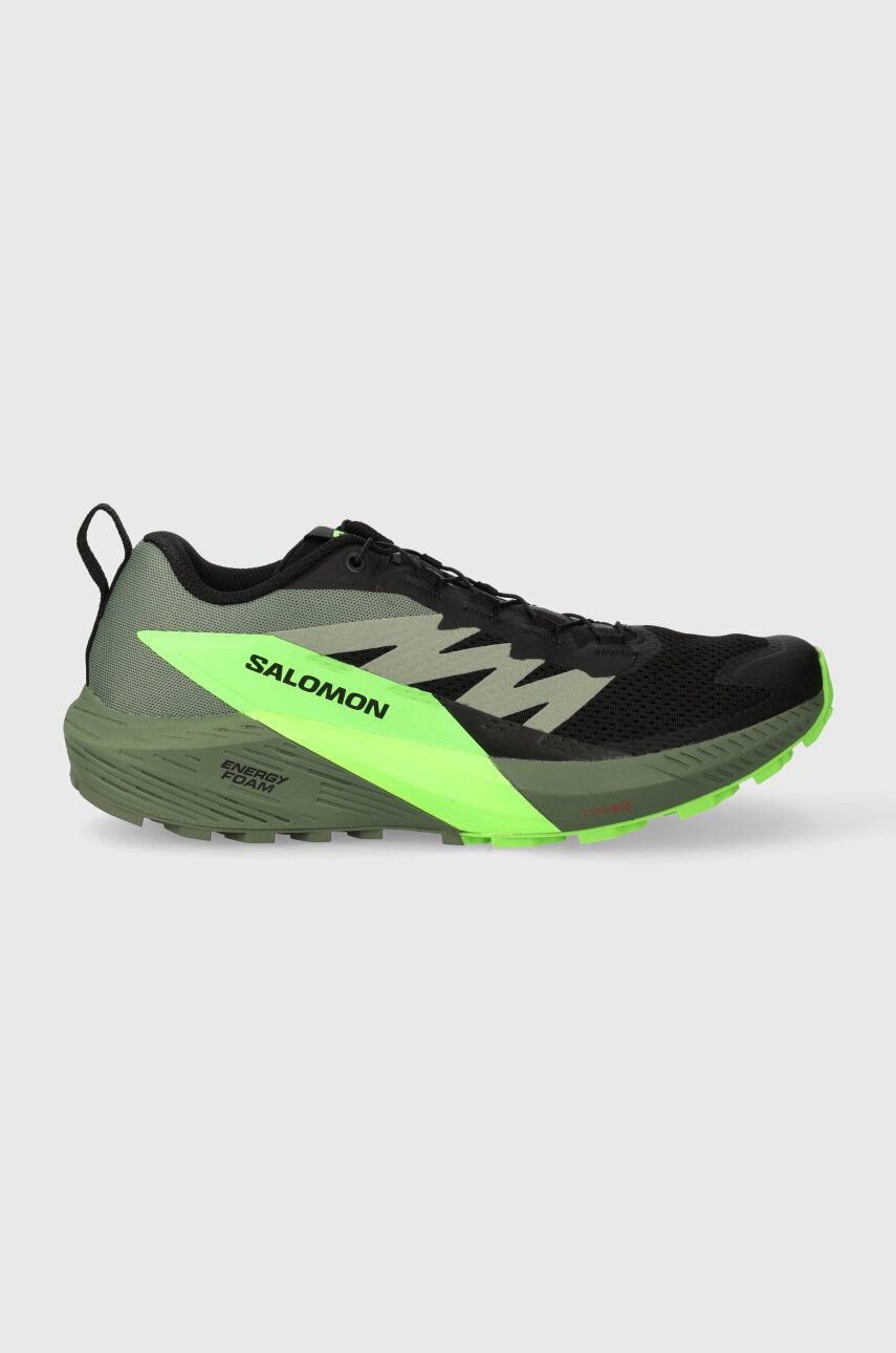 Topánky Salomon Sense Ride 5 pánske, zelená farba