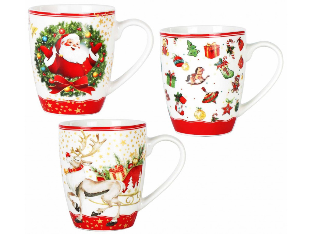 MAKRO - Hrnček vianočný 360ml Navidad rôzne dekory