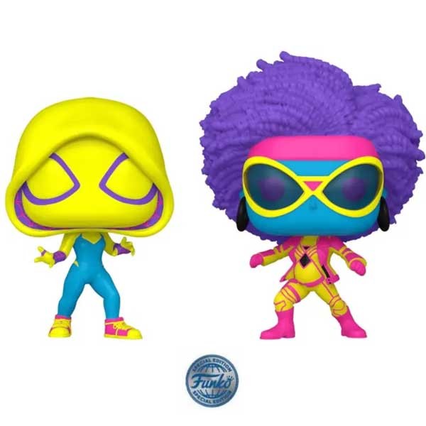 POP! 2 Pack Spider Gwen & Spider Woman (Marvel) Special Edition (Blacklight) 2 pack
