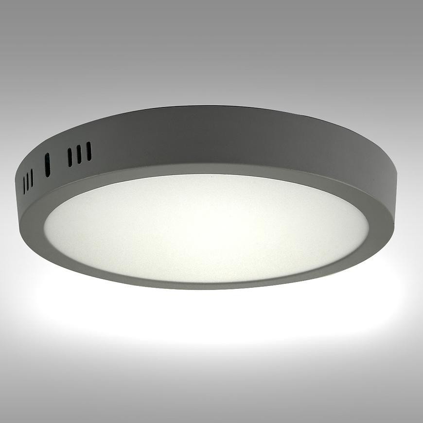 LED okrúhly panel 18W 4200K svetlosivý