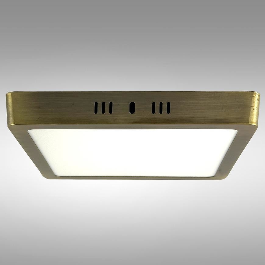 Stropné svietidlo LED BLOCK 18W 4200K štvorec satén