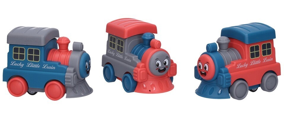 Mašinka Train 11cm - modrá