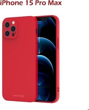 Swissten Soft Joy na Apple iPhone 15 Ultra červené
