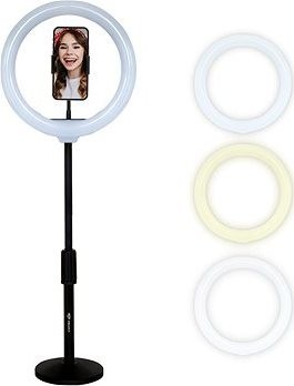 Veles-X Desktop Ring Light with Stand and Phone Holder
