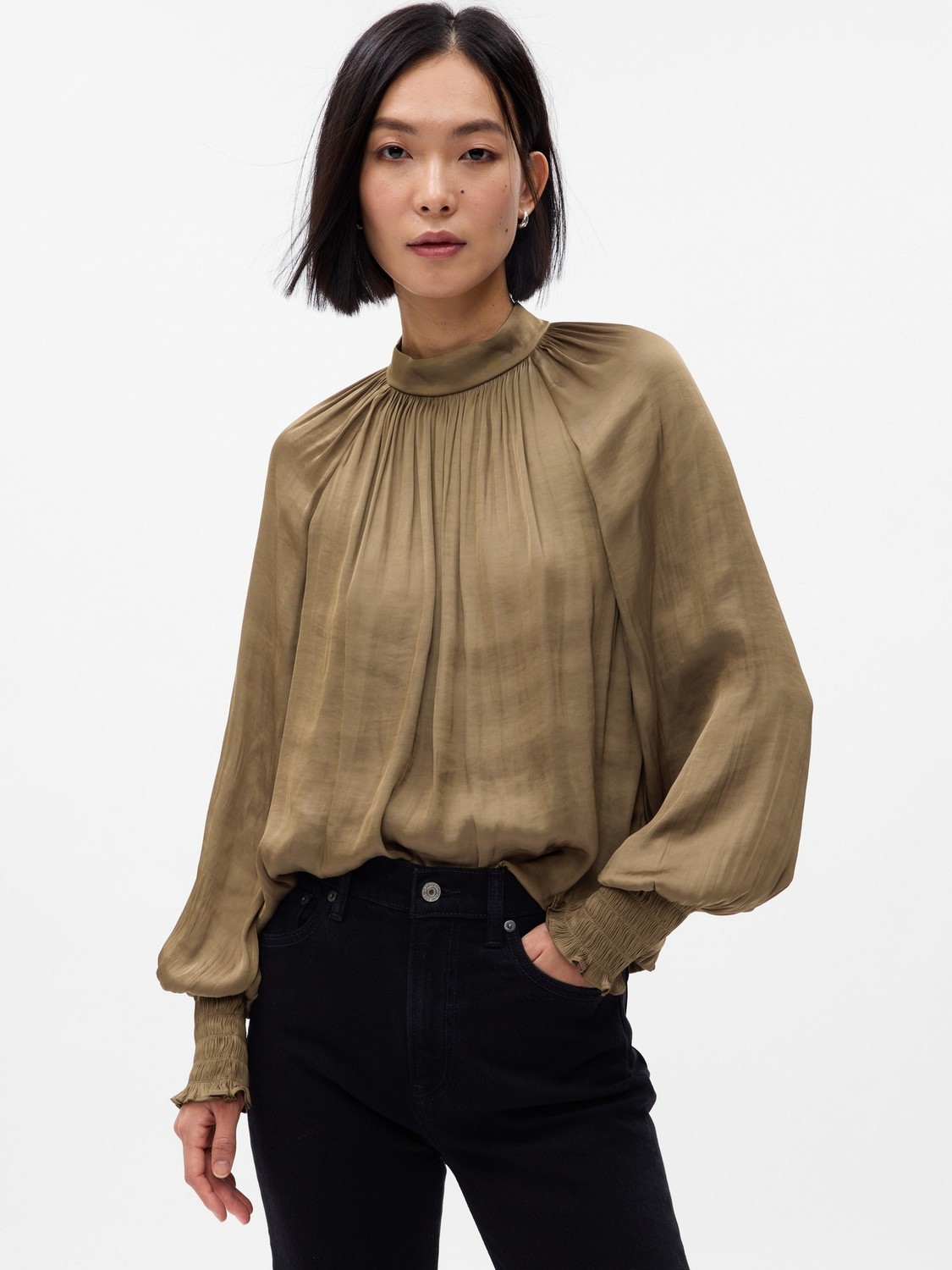 GAP Raglan Sleeve Blouse - Women