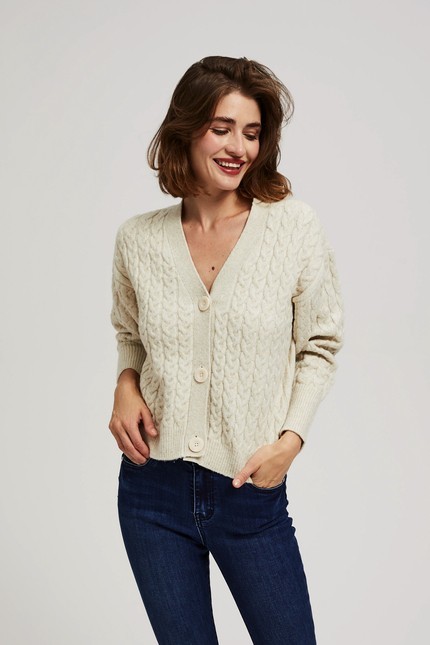 Zippered cardigan