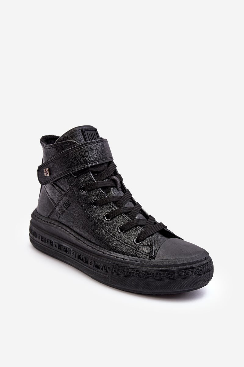 Women's insulated sneakers on the Big Star Black MM274008 platform