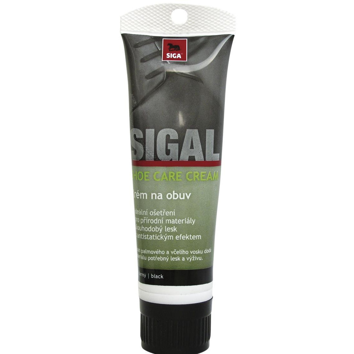 Siga Care impregnačný krém na obuv bez aplikátora 75ml - čierny