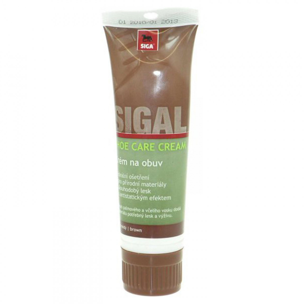 Siga Care impregnačný krém na obuv bez aplikátora 75ml - hnedý