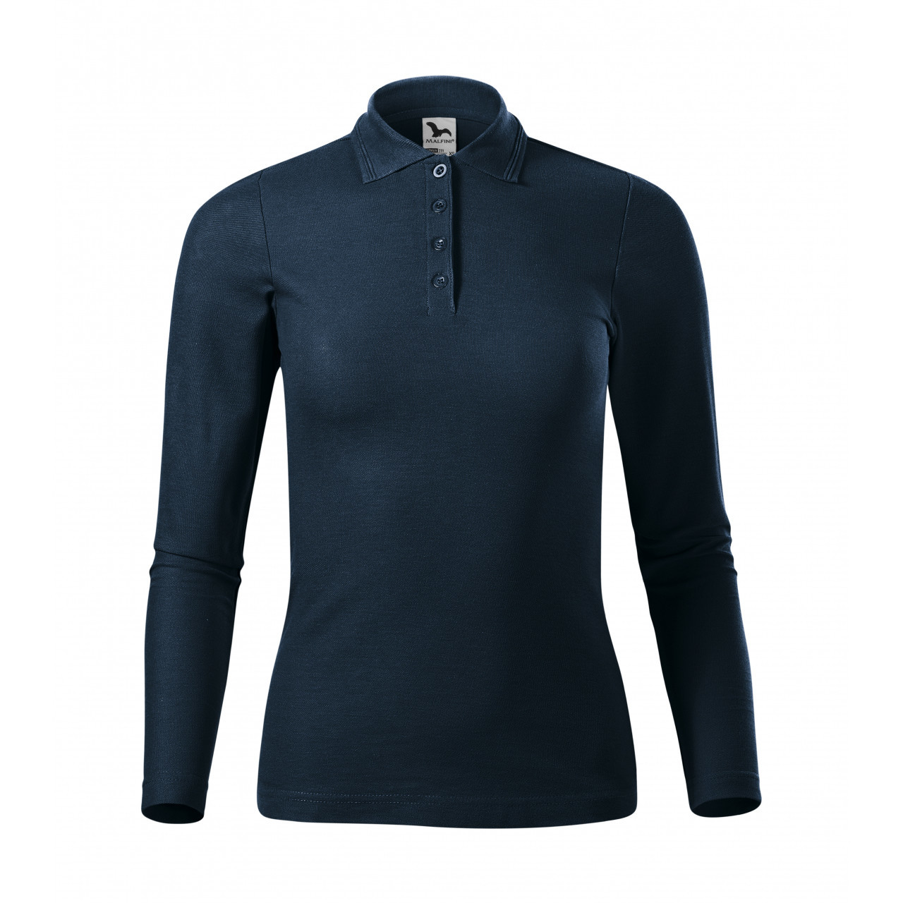 Dámske polo tričko Malfini Pique Polo LS - navy, S
