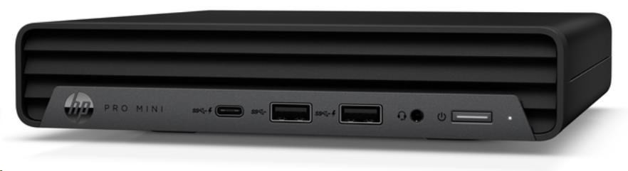 HP PC Mini 400G9 i3-13100T, 1 x 8 GB, 512 GB M.2 NVM, Intel HD 2 x DP + HDMI, WiFi 6 + BT, usb kl. myš, 90W, FDOS, 3y onsite