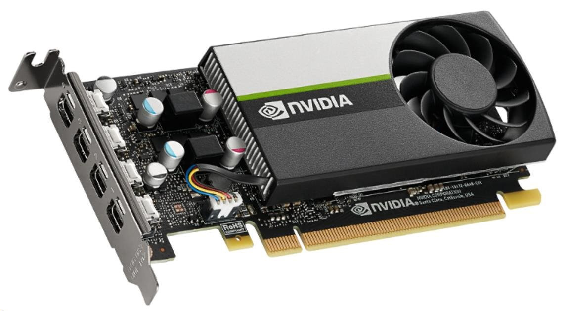 HP VGA NVIDIA T1000 8GB GDDR6, 4x miniDisplayPort 1.4, 2x adaptér mDP->DP, PCIe 16x