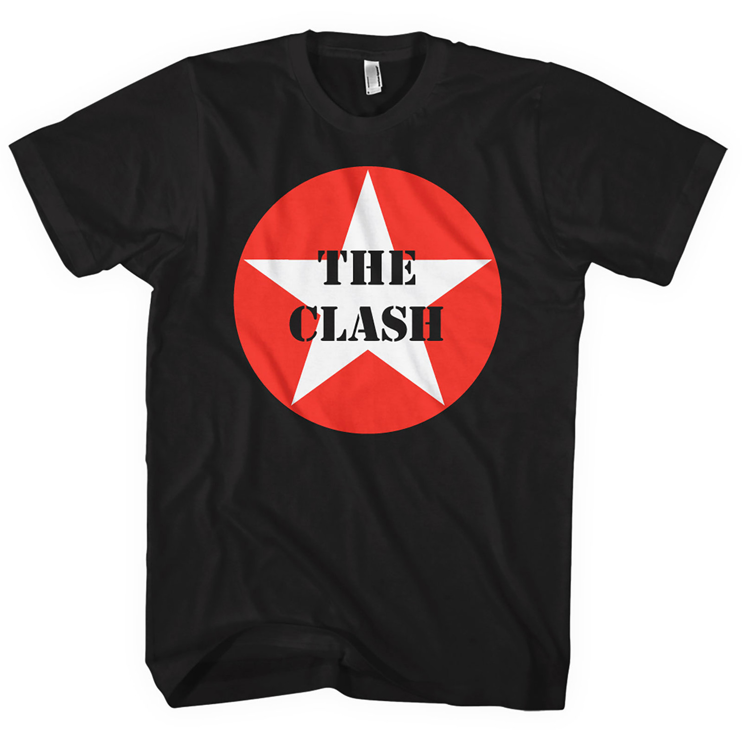 The Clash tričko Star Badge Čierna S