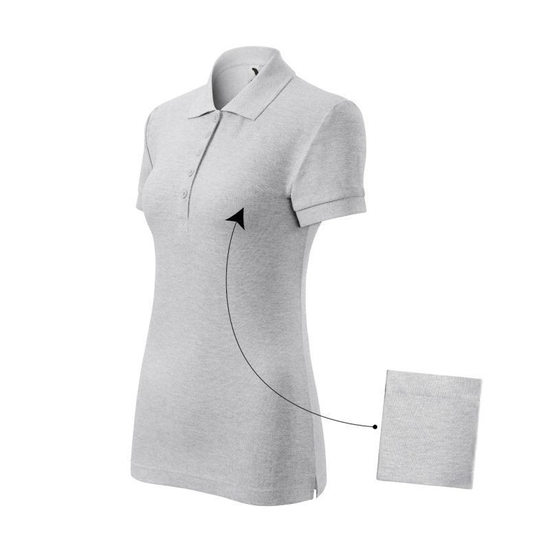 Polokošeľa Malfini Cotton W MLI-21303 light grey melange 2XL