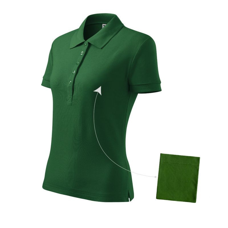 Polokošeľa Malfini Cotton W MLI-21306 fľaškovo zelená 2XL
