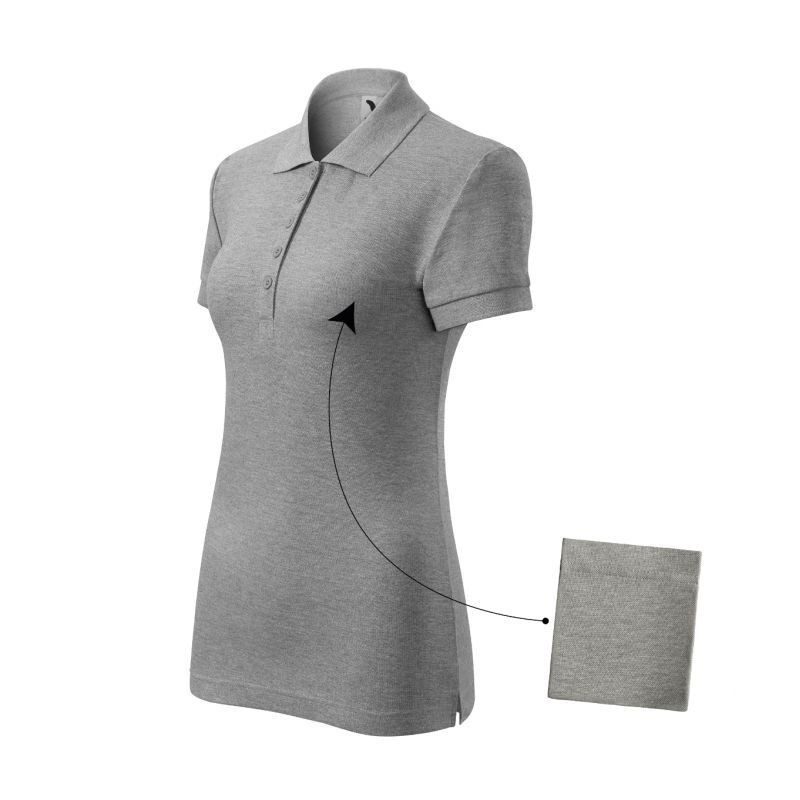 Polokošeľa Malfini Cotton W MLI-21312 tmavo šedá melange 2XL