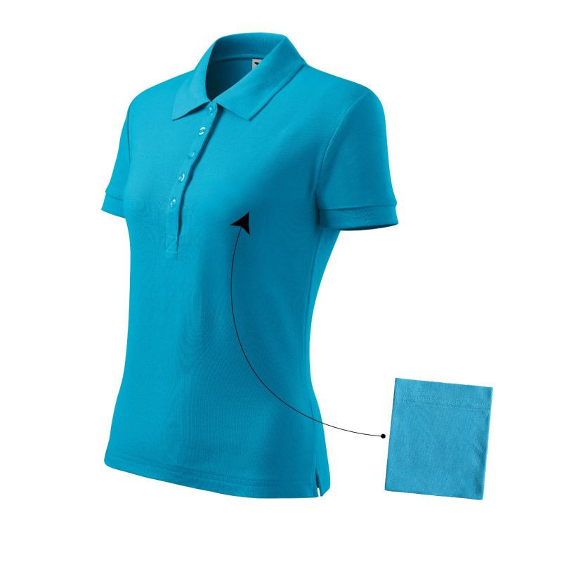Polokošeľa Malfini Cotton W MLI-21344 tyrkysová 2XL