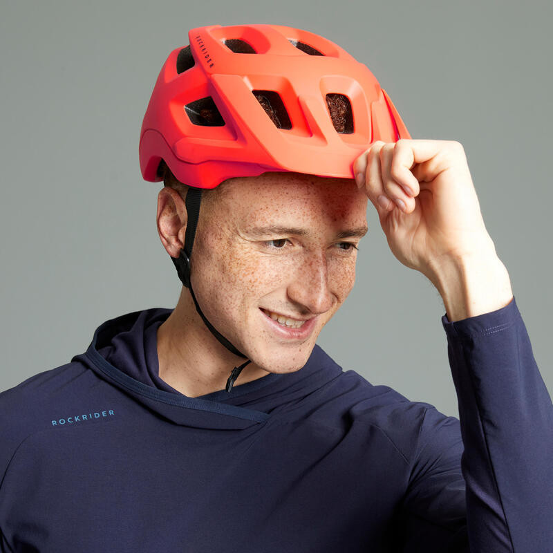 Prilba na MTB EXPL 500 žiarivá oranžová