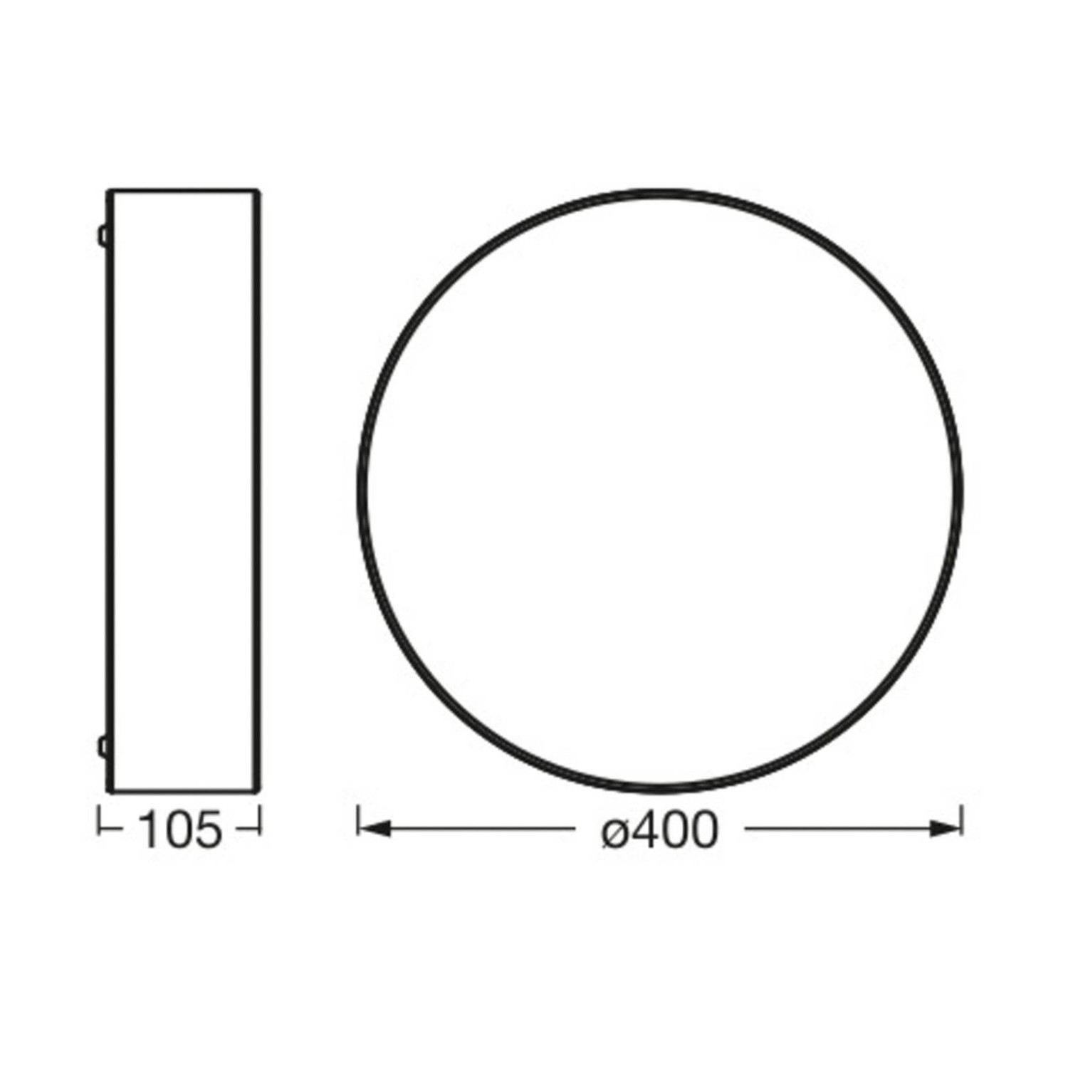 Ledvance Orbis Paris svietidlo Ø 40 cm béžová