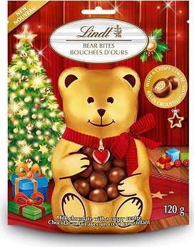LINDT Teddy Milk Crispy Bites 120 g