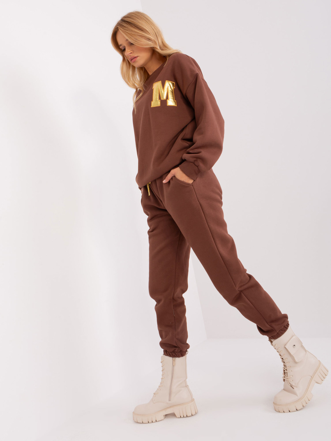 Women's Dark Brown Insulated Tracksuit
