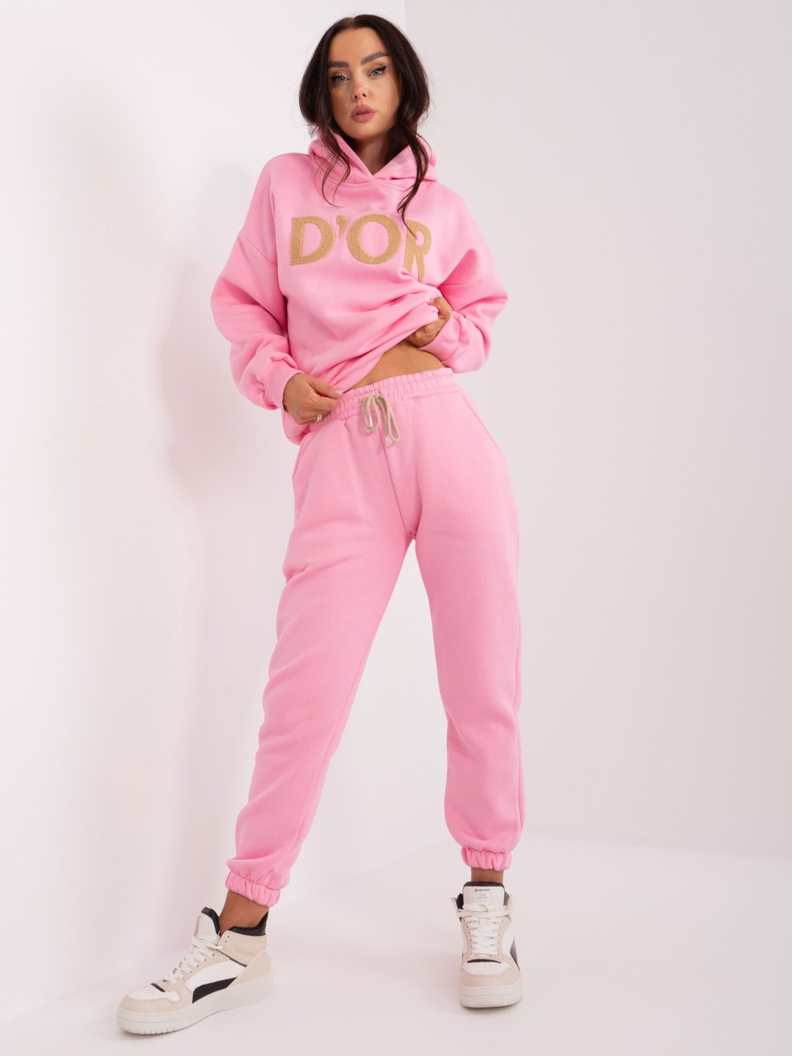 Pink Two-Piece Women's Tracksuit