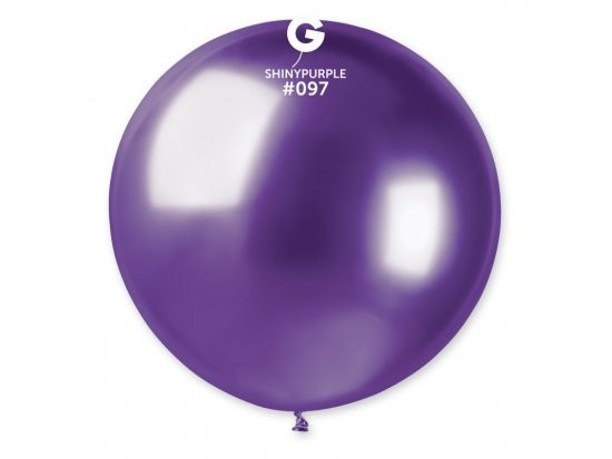 Gemar Guľatý chrómový balónik SHINY fialový 80 cm