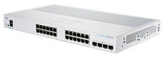 Cisco switch CBS250-24T-4X, 24xGbE RJ45, 4x10GbE SFP+, fanless - REFRESH