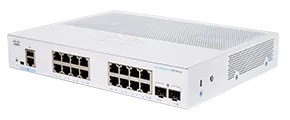 Cisco switch CBS350-16T-E-2G, 16xGbE RJ45, 2xSFP, fanless - REFRESH