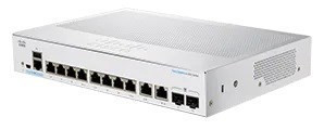 Cisco switch CBS350-8T-E-2G, 8xGbE RJ-45, 2xGbE RJ-45/SFP combo, fanless - REFRESH