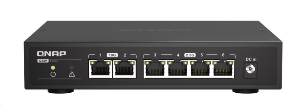QNAP switch QSW-2104-2T (2x10GbE RJ45/4x2, 5GbE/12W)