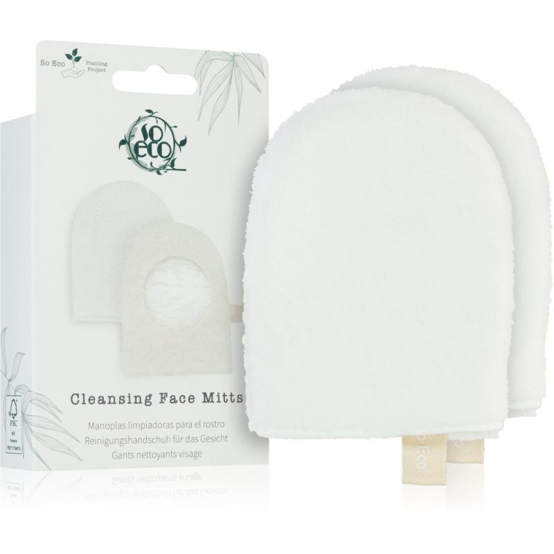 So Eco Cleansing Face Mitts čistiace tampóny (2 ks)