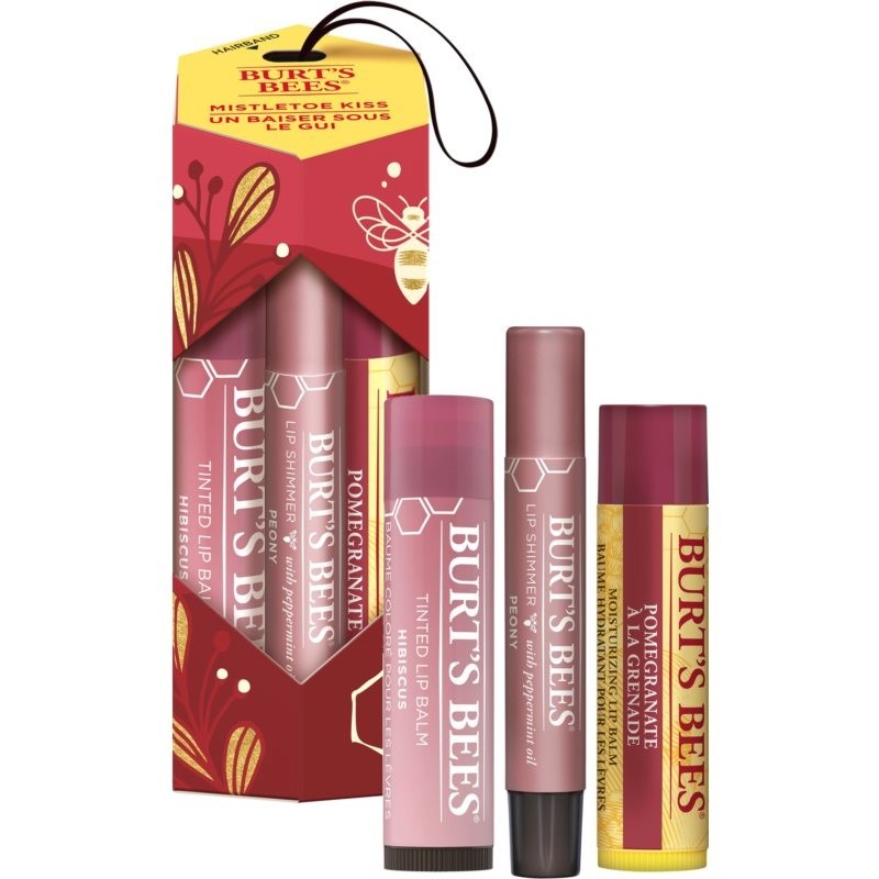 Burt’s Bees Festive Mistletoe Kiss darčeková sada (na pery)