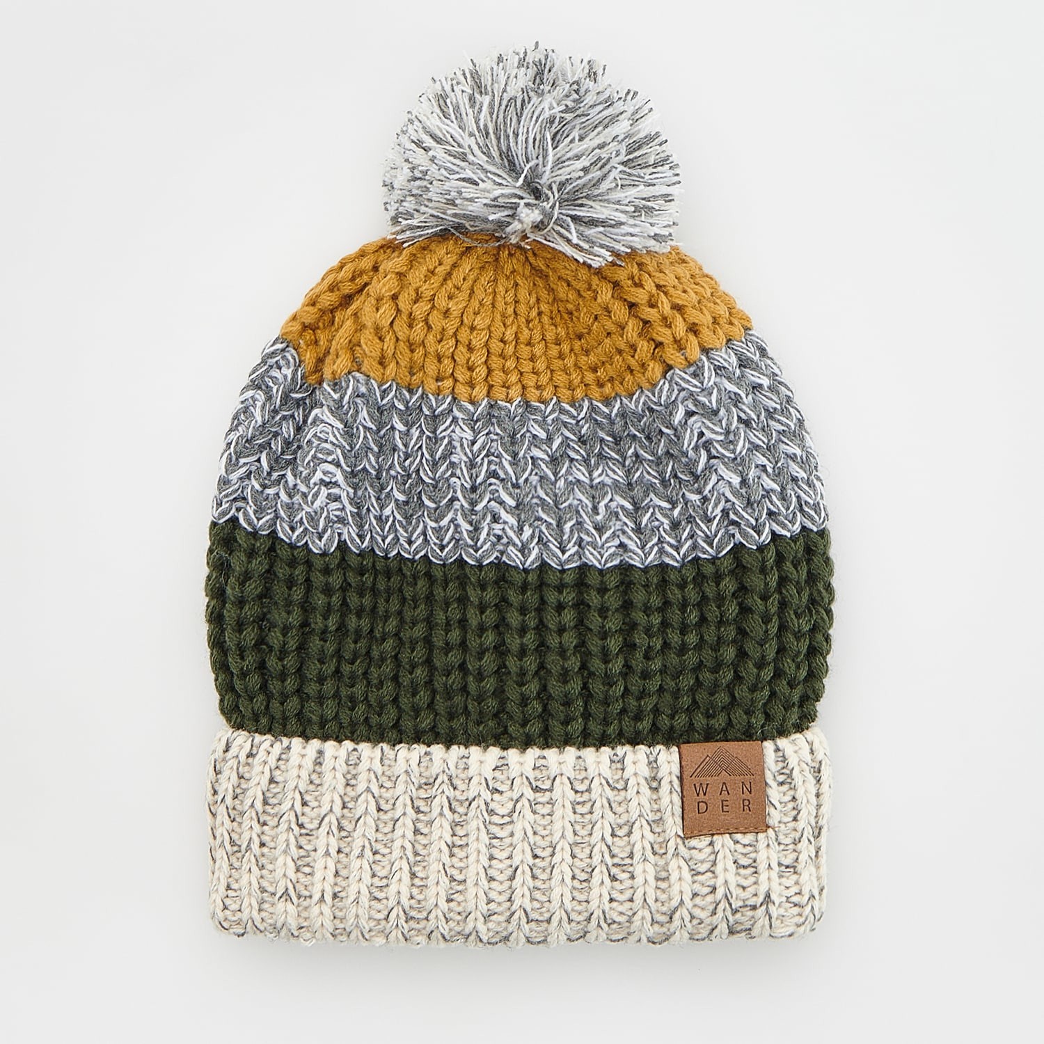 Reserved - Čiapka beanie s brmbolcom - Viacfarebná