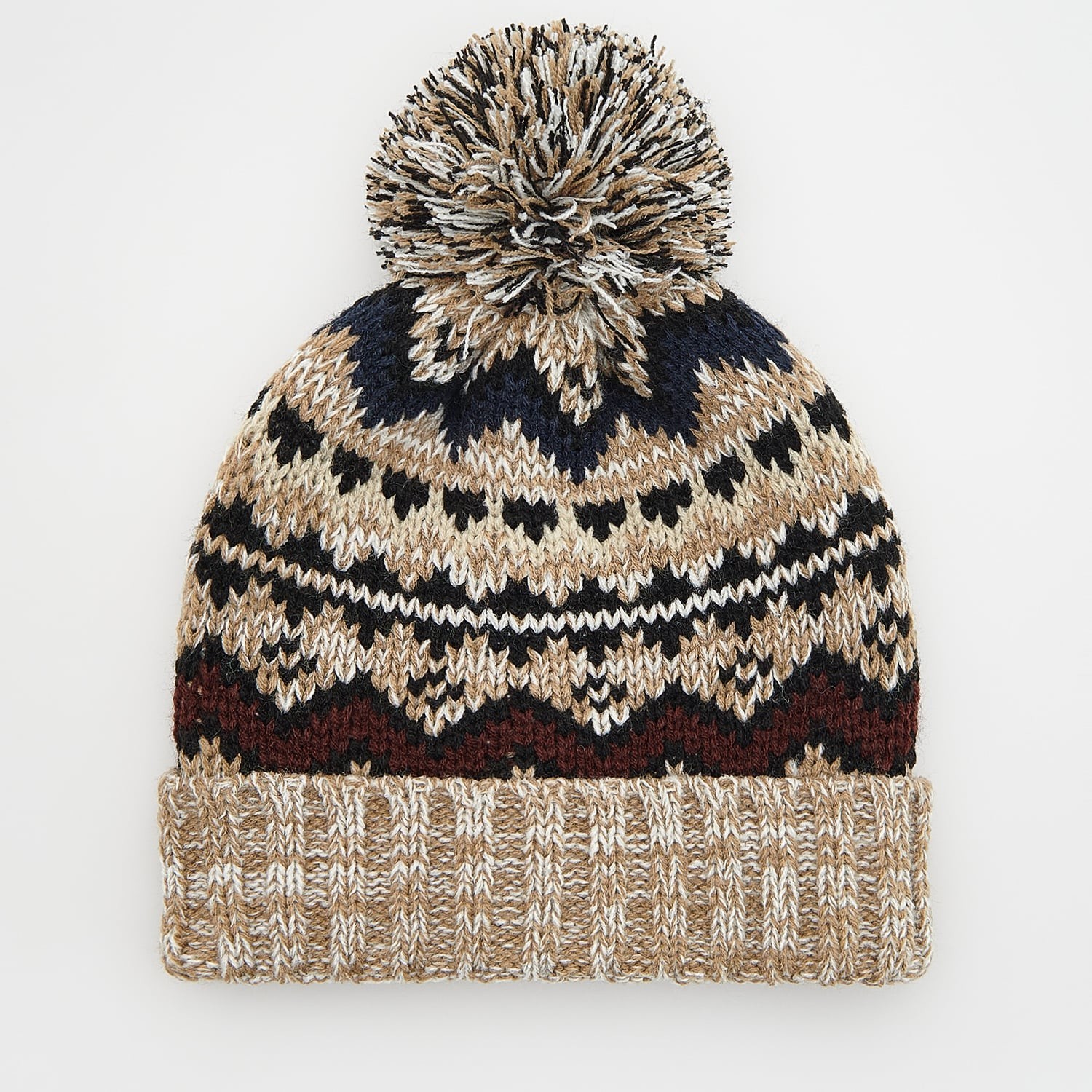 Reserved - Čiapka beanie s brmbolcom - Šedá
