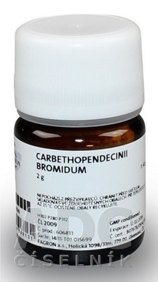 FAGRON a.s. Carbethopendecinii bromidum - FAGRON v liekovke širokohrdlej 1x2 g 2g